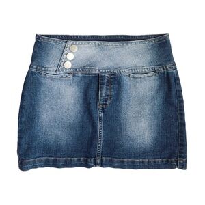 No Boundaries Denim Mini Skirt